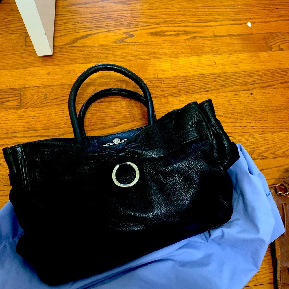 Purse black leather MMMXII